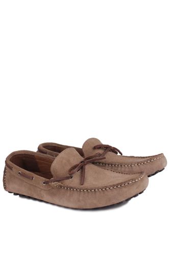 Fitbas - Fitbas 852223 345 Erkek Vizon Süet Büyük Numara Loafer (1)