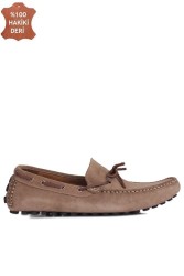 Fitbas 852223 345 Erkek Vizon Süet Büyük Numara Loafer - 1