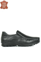 Fitbas 914400 014 Erkek Siyah Deri Kışlık Büyük Numara Ayakkabı - Thumbnail