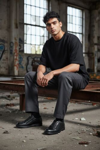 Fitbas 914402 014 Erkek Siyah Deri Kışlık Büyük Numara Ayakkabı - Fitbas (1)