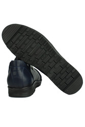 Fitbas 914405 424 Erkek Lacivert Deri Kışlık Büyük Numara Ayakkabı - Thumbnail