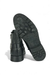 Fitbas 914461 014 Erkek Siyah Deri Büyük Numara Bot - 5