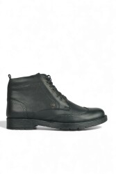 Fitbas 914464 014 Erkek Siyah Deri Büyük Numara Bot - 1