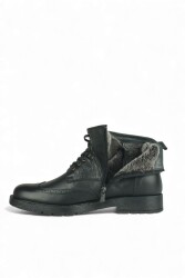 Fitbas 914464 014 Erkek Siyah Deri Büyük Numara Bot - 5