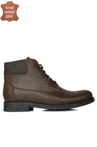 Fitbas 914465 032 Erkek Kahve Deri Büyük Numara Bot