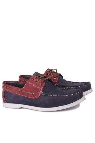 Fitbas - Fitbas 737001 465 Erkek Lacivert Bordo Nubuk Günlük Büyük Numara Ayakkabı (1)