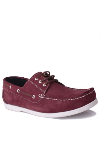 Fitbas - Fitbas 737001 662 Erkek Bordo Nubuk Günlük Büyük Numara Ayakkabı (1)