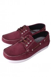 Fitbas 737001 662 Erkek Bordo Nubuk Günlük Büyük Numara Ayakkabı - Thumbnail
