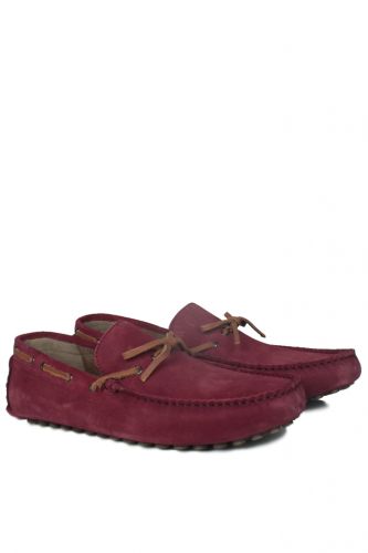 Fitbas - Fitbas 850223 627 Erkek Bordo Süet Büyük Numara Loafer (1)