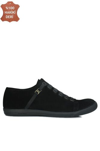 Fitbas 850660 008 Erkek Siyah Süet Büyük Numara Loafer