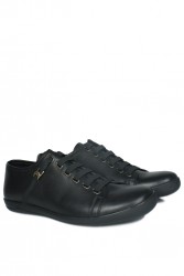 Fitbas 850660 013 Erkek Siyah Deri Büyük Numara Loafer - Thumbnail