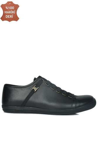 Fitbas 850660 013 Erkek Siyah Deri Büyük Numara Loafer