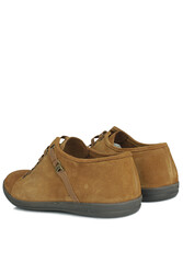 Fitbas 850660 162 Erkek Taba Süet Büyük Numara Loafer - Thumbnail