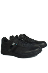 King Paolo 8221 008 Erkek Siyah Günlük Büyük Numara Ayakkabı - Thumbnail