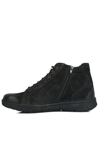 King Paolo - King Paolo 8248 008 Men Black Nubuck Boot (1)