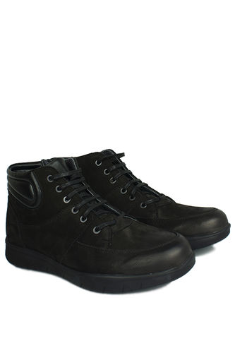 King Paolo - King Paolo 8983 008 Men Black Nubuck Boot (1)