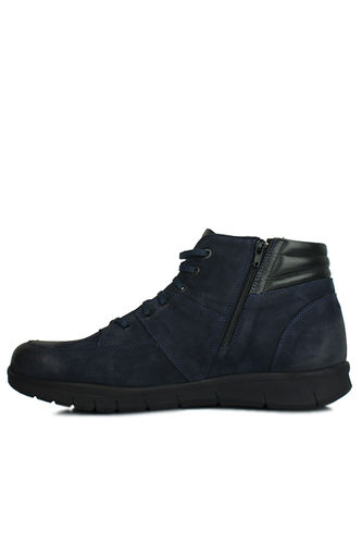 King Paolo - King Paolo 8983 427 Men Navy Blue Nubuck Boot (1)