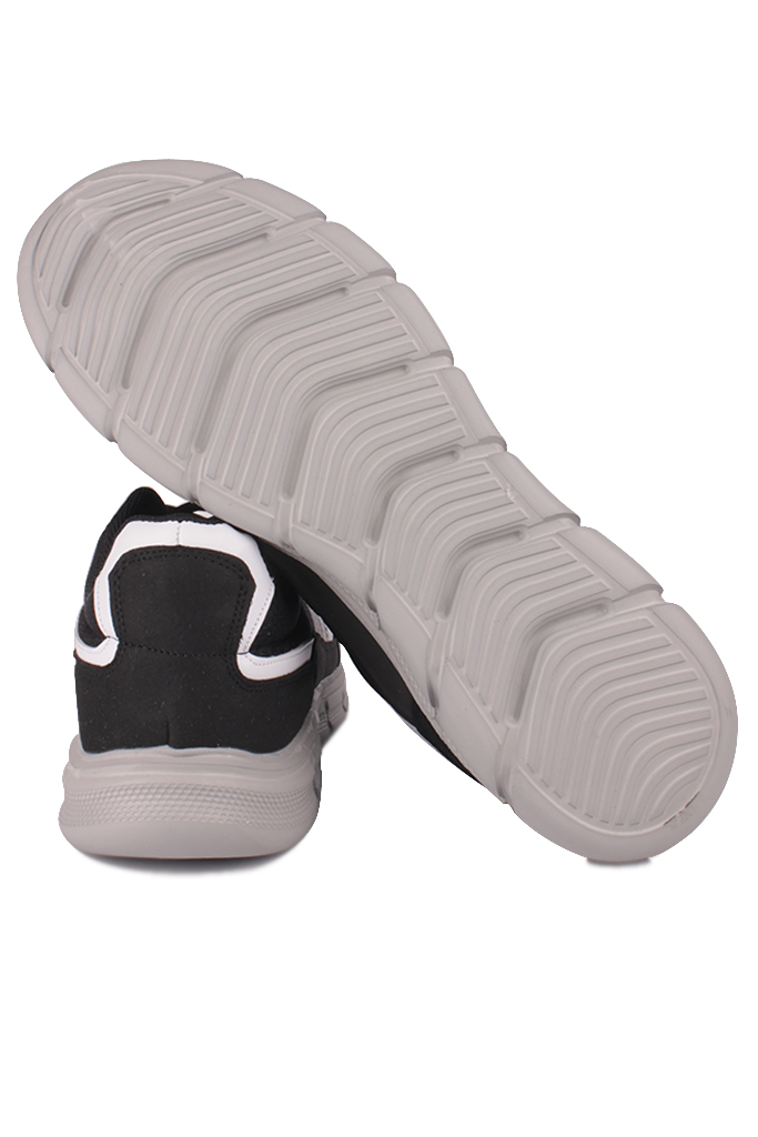 Lepons 392101 015 Erkek Siyah Beyaz Büyük Numara Spor Ayakkabı