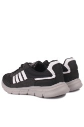 Lepons 392101 015 Erkek Siyah Beyaz Büyük Numara Spor Ayakkabı - Thumbnail
