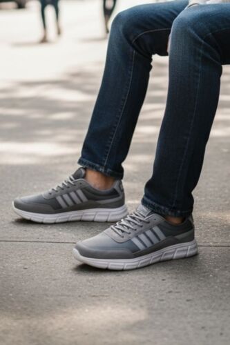 Fitbas 392101 515 Erkek Gri Büyük Numara Spor Ayakkabı - Fitbas