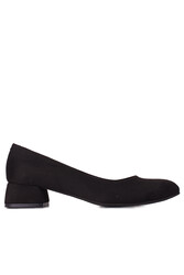 Fitbas 111301 008 Kadın Süet Siyah Büyük & Küçük Numara Ayakkabı - Thumbnail