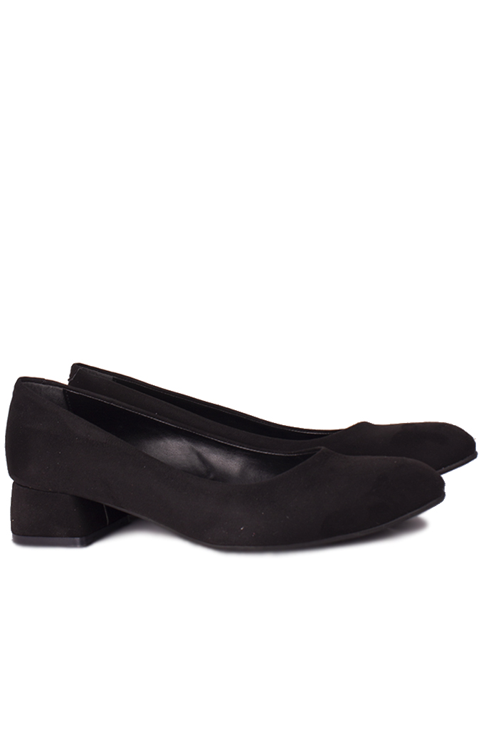 Fitbas 111301 008 Kadın Süet Siyah Büyük & Küçük Numara Ayakkabı