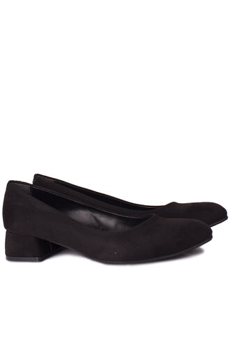 Fitbas - Fitbas 111301 008 Kadın Süet Siyah Büyük & Küçük Numara Ayakkabı (1)