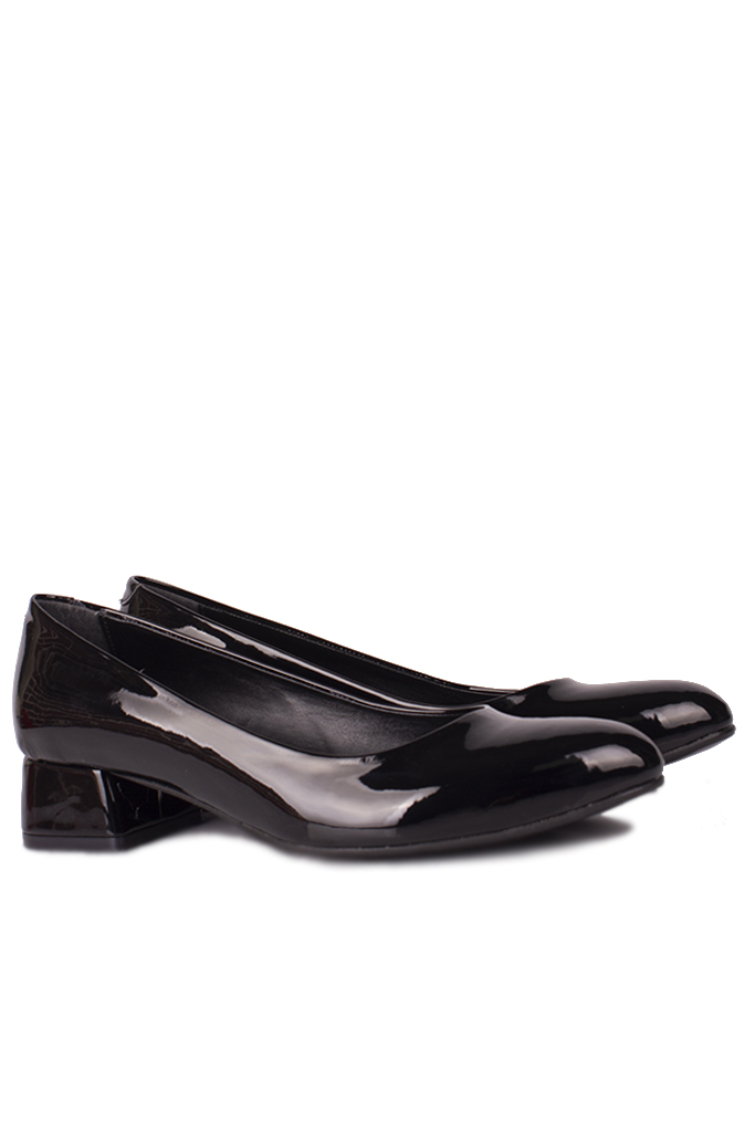 Fitbas 111301 020 Kadın Siyah Rugan Büyük & Küçük Numara Ayakkabı