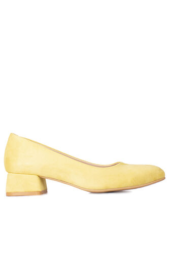 Fitbas 111301 127 Kadın Limon Sarı Süet Büyük & Küçük Numara Ayakkabı