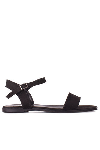 Fitbas 111602 008 Kadın Siyah Büyük & Küçük Numara Sandalet - Fitbas