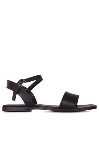 Fitbas 111602 014 Kadın Siyah Büyük & Küçük Numara Sandalet - Fitbas