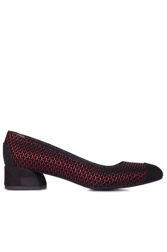 Fitbas - Fitbas 112303 055 Kadın Siyah Kırmızı Büyük & Küçük Numara Ayakkabı (1)