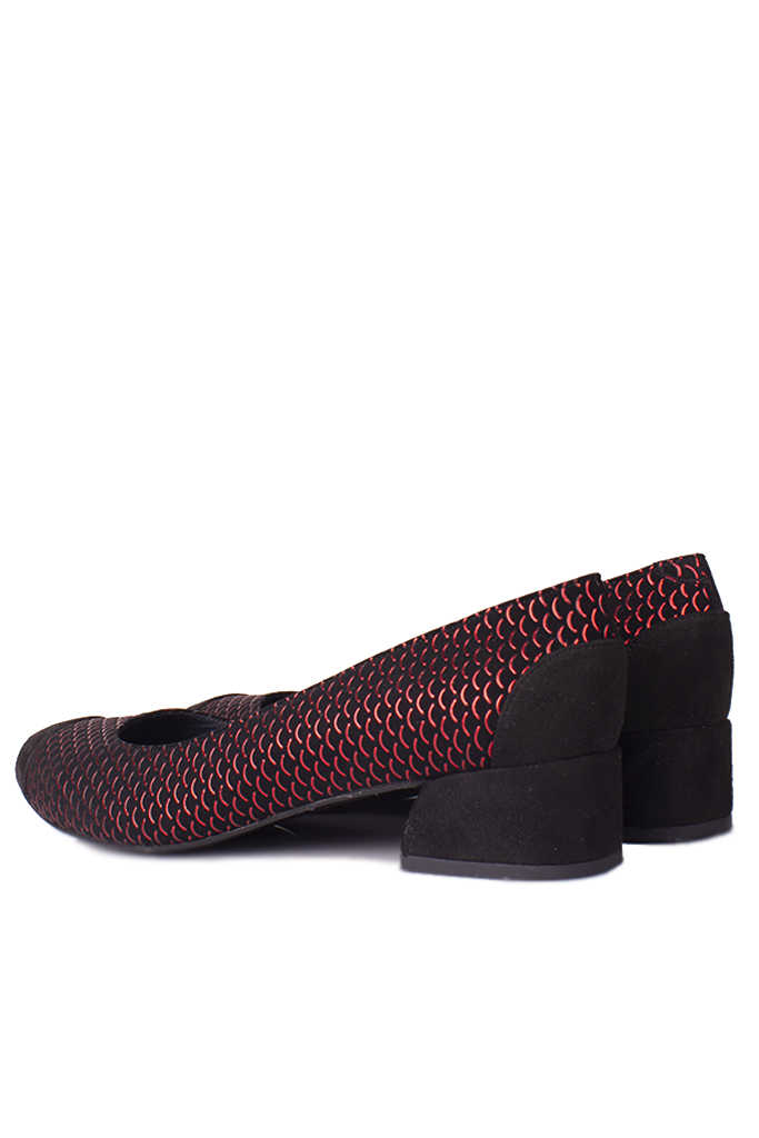Fitbas 112303 055 Kadın Siyah Kırmızı Büyük & Küçük Numara Ayakkabı