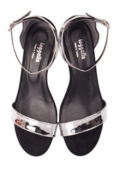 Fitbas 520033 771 Kadın Gümüş Topuklu Büyük & Küçük Numara Ayakkabı - Thumbnail