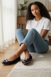 Fitbas 222017 427 Kadın Lacivert Büyük & Küçük Numara Babet - 5